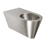 Rozsdamentes acél fali WC mozgáskorlátozottak számára