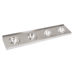 Rozsdamentes acél falra szerelhető mosdó (4 mosóhely)