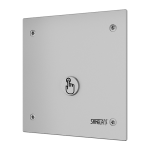 WC piezo öblítőegység nyomás alatti vízhez, vandálbiztos fedéllel, 24 V DC