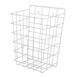 Acélhuzalból készült, falra szerelhető hulladékgyűjtő