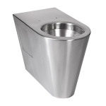 Rozsdamentes acél padlón álló WC mozgáskorlátozottak számára