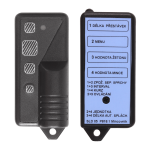 Távvezérlő az érme- és zsetonidőzítők paramétereinek beállításához