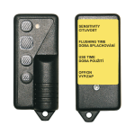 Távvezérlő radaros öblítőegységek, piezo vezérlések és termikus öblítőberendezések paramétereinek beállításához