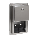 Rozsdamentes acél süllyesztett WC-papír tartó, szálcsiszolt