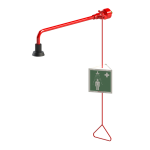 Fali testzuhany indító karral és öntisztító zuhanyfejjel