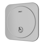 Piezós öblítőegységgel ellátott vizelde szerelődobozzal, 24 V DC