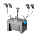 4 db automata mosdócsaptelep hideg vagy előkevert vízhez, integrált automata szappanadagolóval, 6 l központi szappantartály, 230 V AC