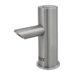 Piezós rozsdamentes acél mosdócsaptelep, a hőmérsékletet sarokszelepek szabályozzák, 6 V