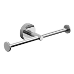 Rozsdamentes acél dupla WC-papír tartó, polírozott felület