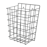 Acélhuzalból készült, falra szerelhető hulladékgyűjtő