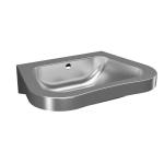 Rozsdamentes acél falra szerelhető mosdó mozgáskorlátozottak számára