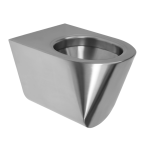 Vandalizmusálló rozsdamentes acél fali WC