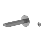 Rozsdamentes acél piezo falra szerelhető mosdócsaptelep készlet utólagos felszereléshez, szálcsiszolt, 6 V