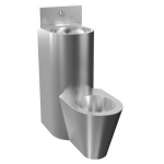 Vandalizmusálló kombinált egység, padlón álló WC