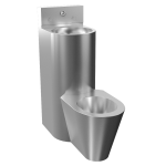 Vandalizmusálló kombinált egység, padlón álló WC, szerviznyílás