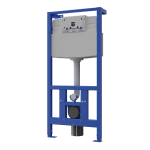 Beépített tartályos szerelőkeret fali WC-hez, gipszkarton és tégla falba történő beépítéshez