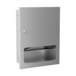 Rozsdamentes acél süllyesztett adagoló hajtogatott papírtörlőkhöz, szálcsiszolt