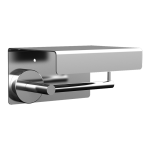 Rozsdamentes acél WC-papír tartó polccal, polírozott felület 