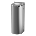 Rozsdamentes acél padlóra szerelhető automata ivókút, 6 V