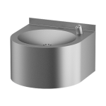 Rozsdamentes acél falra szerelhető automata ivókút, 6 V