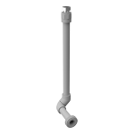 Műanyag csatlakozó az öblítés és a WC között