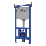 WC szerelőkeret rejtett tartállyal, gipszkarton profilokhoz történő beépítéshez