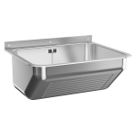 Rozsdamentes acél mosogatóvályú mosódeszkával