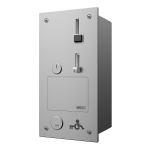 Süllyesztett érme- és zsetonautomata ajtónyitáshoz EURO KULCCSAL, 24V DC