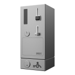 Ajtónyitó érme- és zsetonautomata GSM modullal, EURO KEY-vel, 24V DC