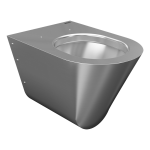 Rozsdamentes acél fali WC