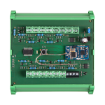 Nyomógomb elosztó DIN sínre szerelve