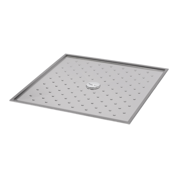 Rozsdamentes acél zuhanytálca 900 x 900 x 15 mm