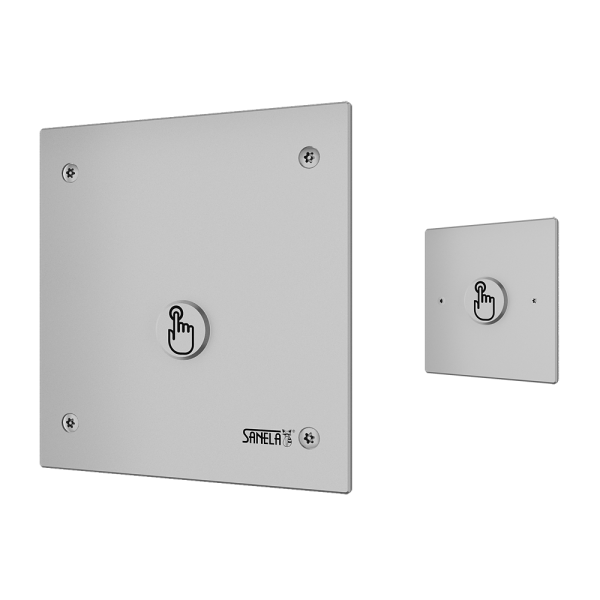 Piezo vandálbiztos WC-öblítő egység távirányítással, 24 V DC