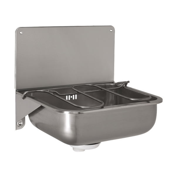 Falra szerelhető rozsdamentes acél mosdó