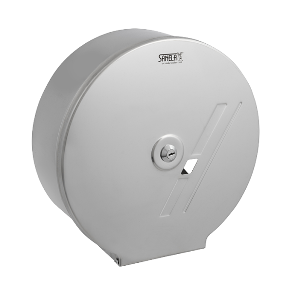 Rozsdamentes acél adagoló nagyméretű WC-papír tekercsekhez, polírozott