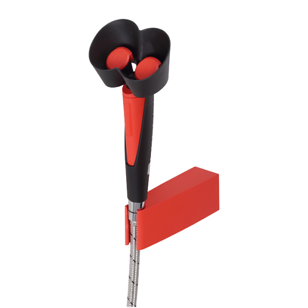 Kézi szemzuhany két szórófejjel, fali tartóval