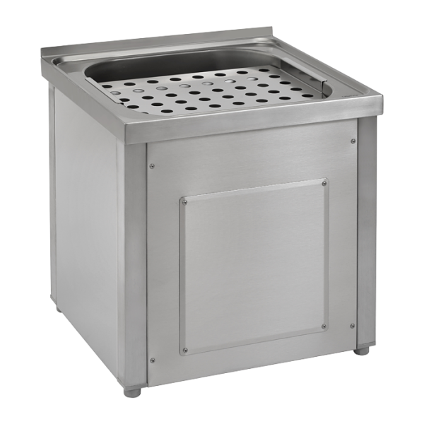 Vandalizmusálló rozsdamentes acél álló mosogató előtéttel