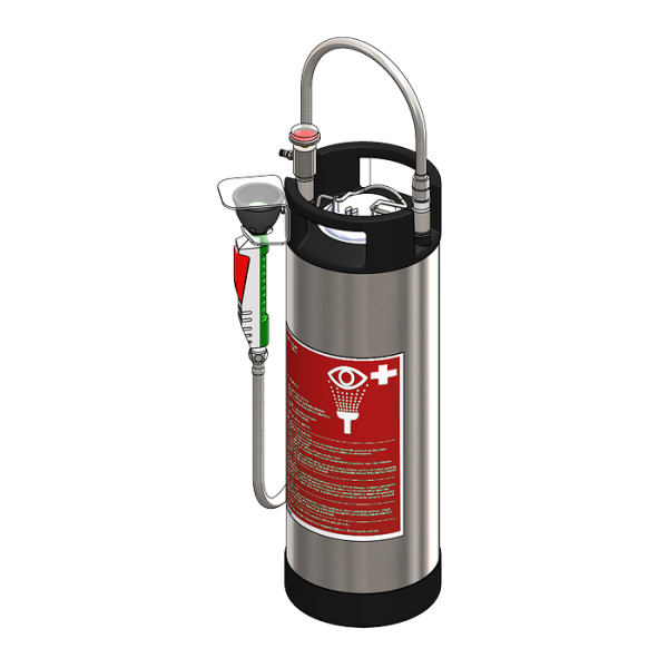 Hordozható szem- és testzuhany egy szórófejjel