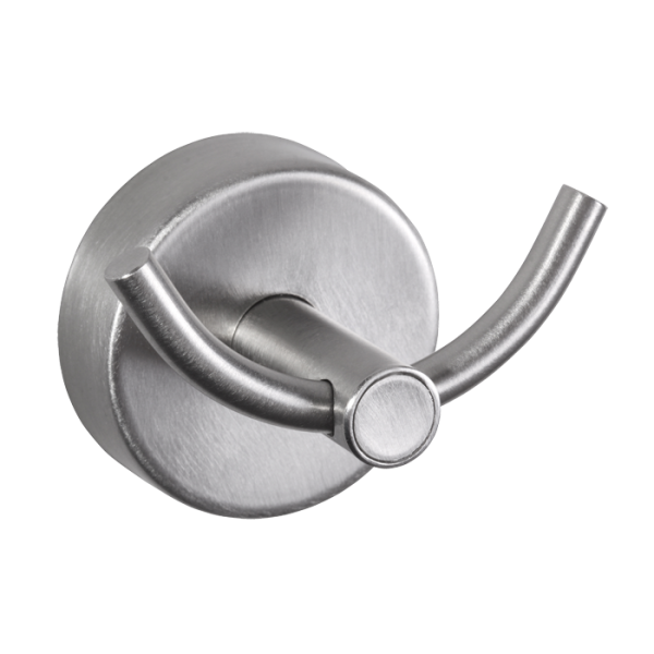 Rozsdamentes acél dupla akasztó, szálcsiszolt