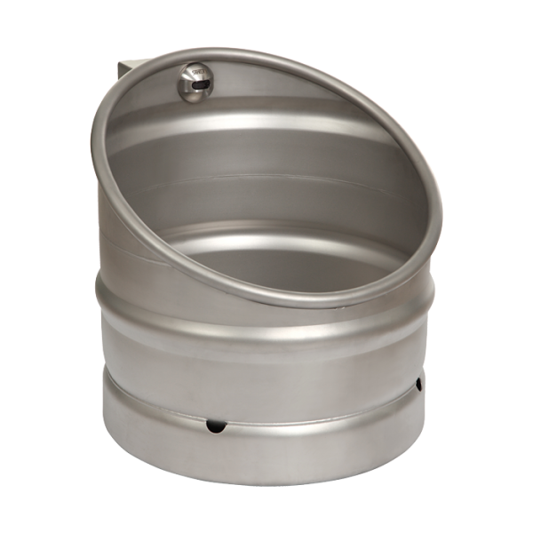 Rozsdamentes acél KEG vizelde infra-vörös öblítő egységgel, 24 V DC