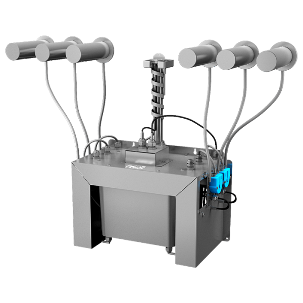 6 db automata rozsdamentes acél fali szappanadagoló készlet, 6 l-es központi szappantartály, 230 V AC
