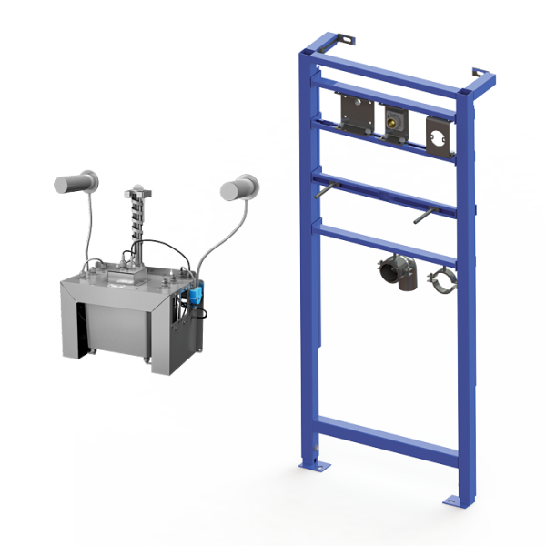 2 db automata rozsdamentes acél falra szerelhető szappanadagoló készlet, 6 l központi szappantartály, SLR 24 szerelőkerettel, 230 V AC