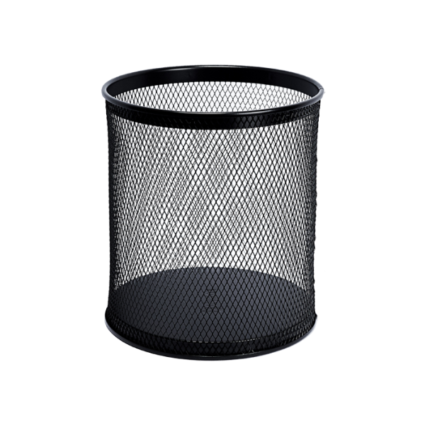 Kerek hulladékgyűjtő, fekete színű, 18 l