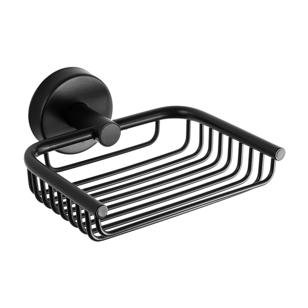 Rozsdamentes acél szappantartó, fekete matt kivitel