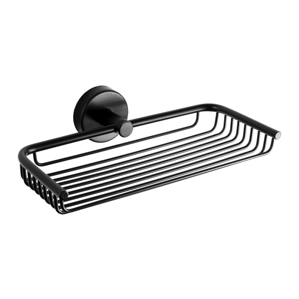 Rozsdamentes acél szappantartó, fekete matt kivitel