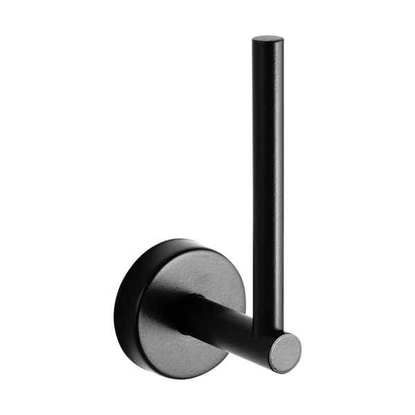 Rozsdamentes acél WC-papír tartó, fekete matt felület