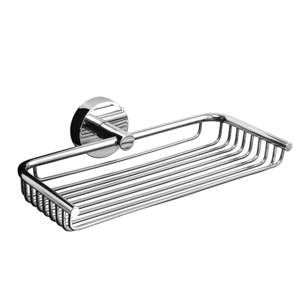 Rozsdamentes acél szappantartó, polírozott felület