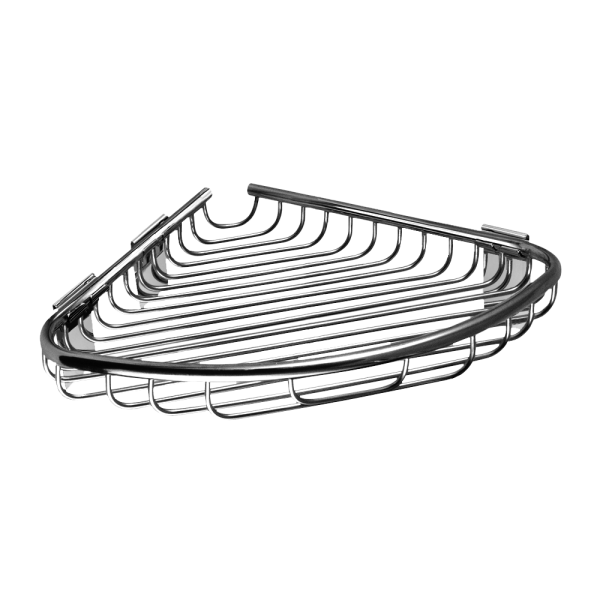 Rozsdamentes acél sarokpolc, polírozott felület