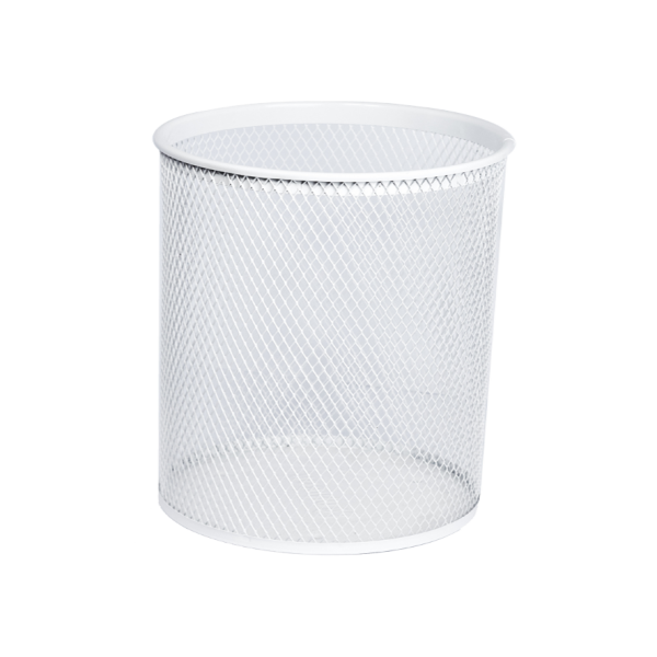 Kerek hulladékgyűjtő, fehér színű, 18 l