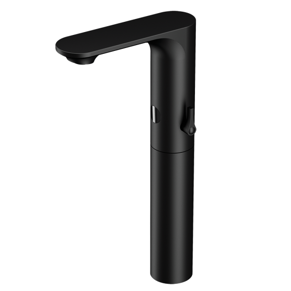 Automata mosdócsaptelep, fekete, 6 V